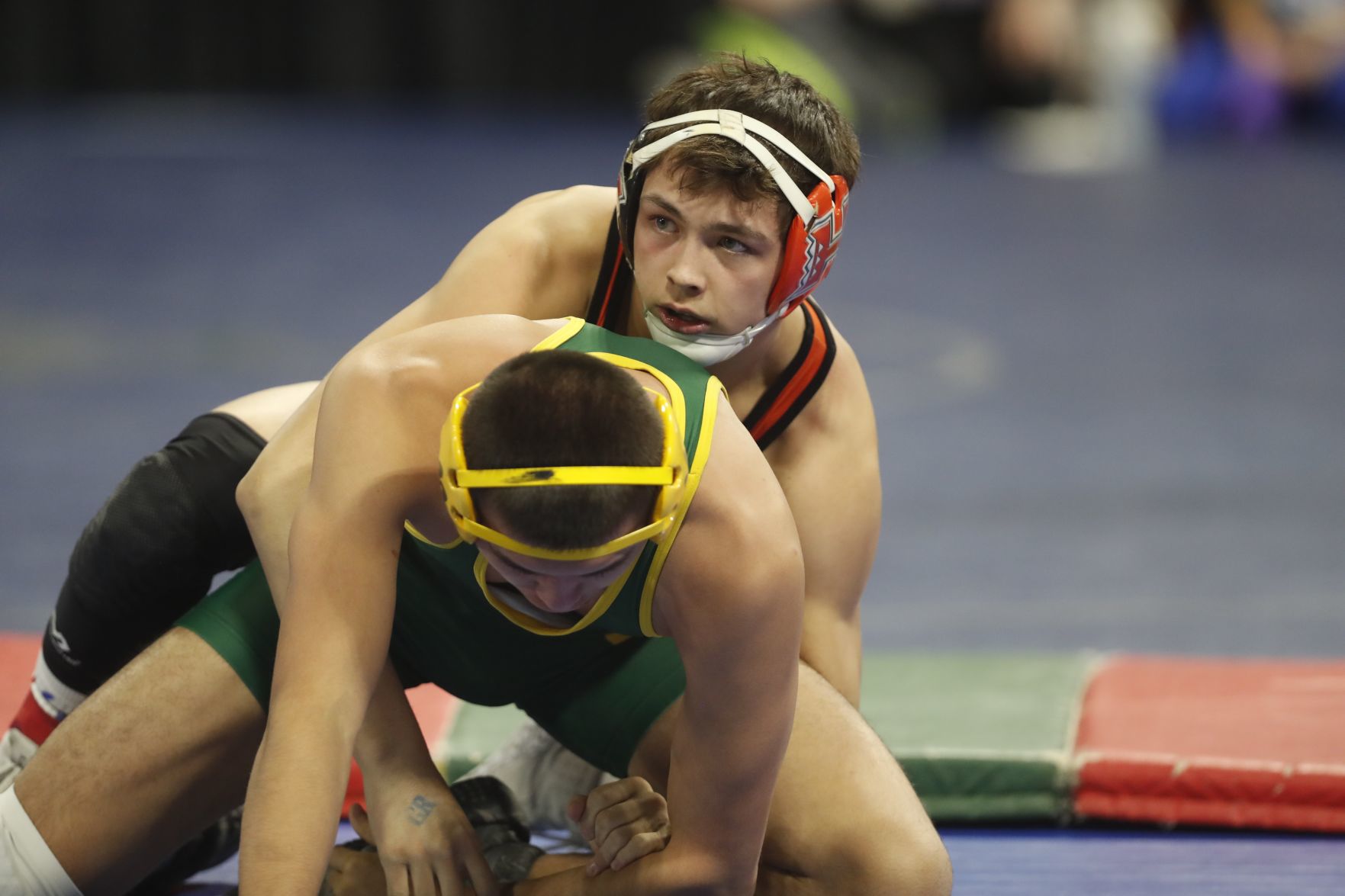 First round of state wrestling